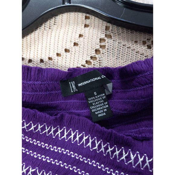 INC Womens Off-the-Shoulder Peasant Top Size M - Picture 2 of 3